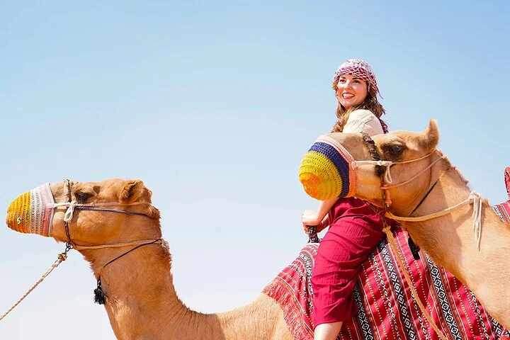 Dubai: Buggy Dune Bashing, Sand Boarding, Camel Ride & Show