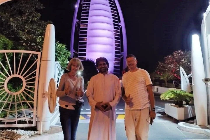 Dubai By Night: Evening Guided City Lights Tour with Transfers