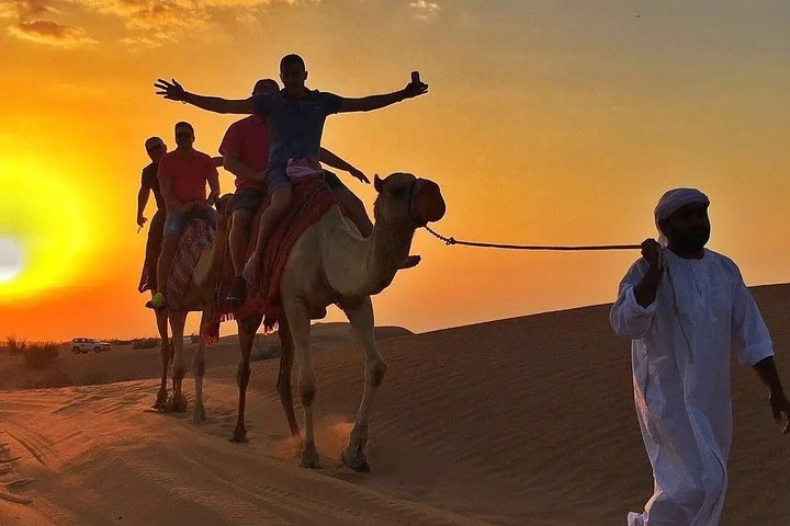 Dubai Camel Caravan with BBQ Dinner Buffet