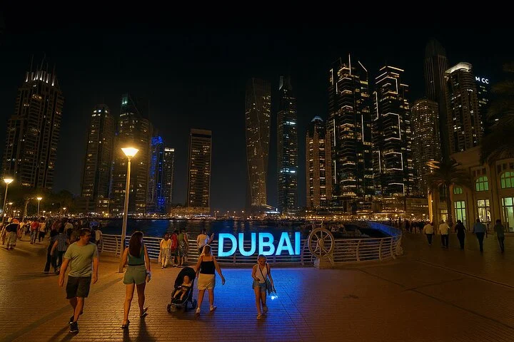 Dubai City Tour By Night With Burj Khalifa Ticket