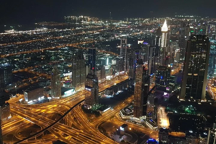 Dubai City Tour By Night With Burj Khalifa Ticket