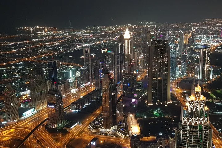 Dubai City Tour By Night With Burj Khalifa Ticket