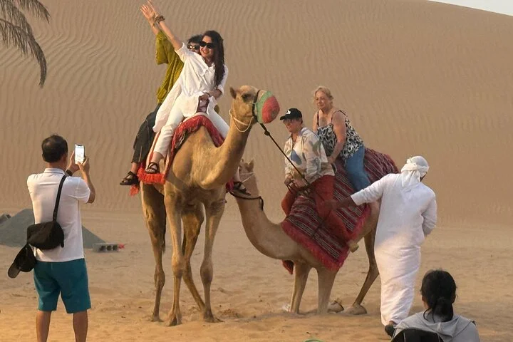 Dubai Desert Adventure Dune Safari Camel Ride BBQ & Stargazing