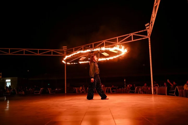 Dubai Desert Escape: Red Dunes Safari, Falcon, Camel & BBQ Dinner