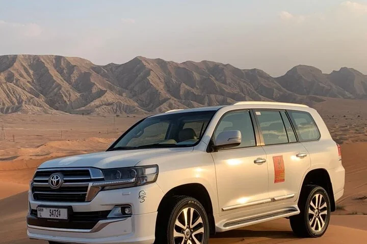 Dubai Desert Safari Adventure, Camel Ride, Sand surf, BBQ Dinner