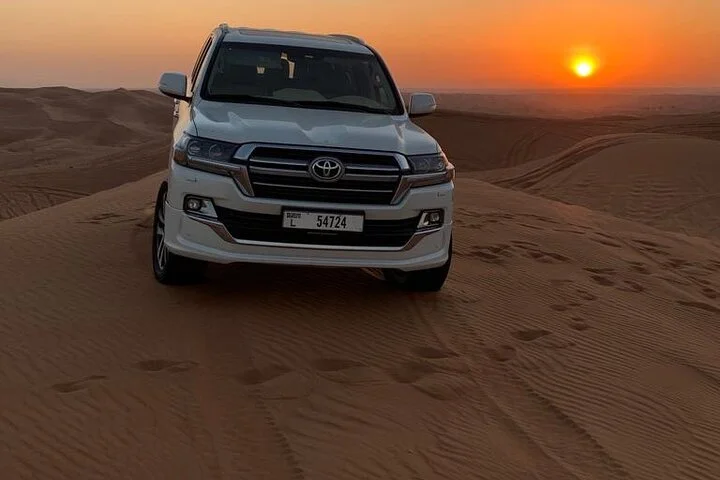 Dubai Desert Safari Adventure, Camel Ride, Sand surf, BBQ Dinner