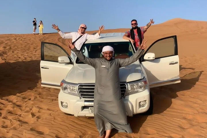 Dubai Desert Safari, Camel, Live BBQ & Shows (Private 4x4 Car)
