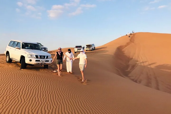 Dubai Desert Safari, Camel, Live BBQ & Shows (Private 4x4 Car)