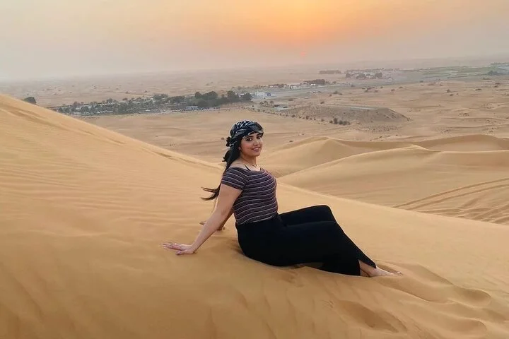 Dubai Desert Safari Dune Bashing, Camel Ride, and BBQ Dinner