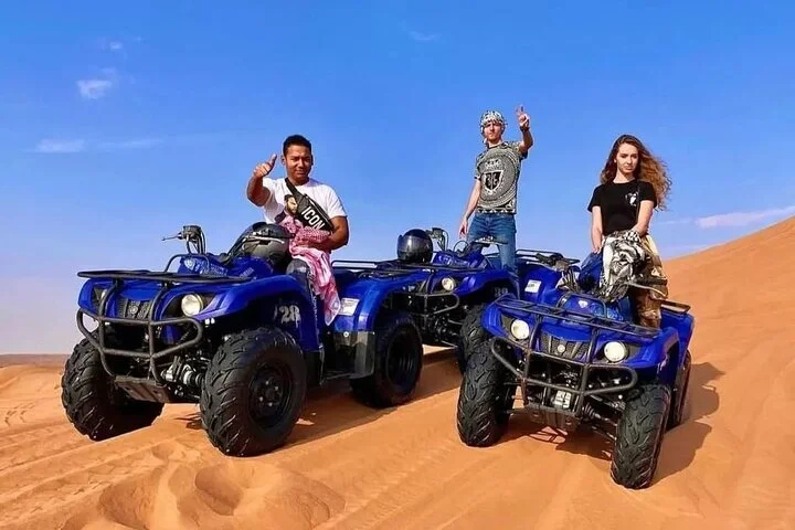 Dubai: Desert Safari, Quad Bike, Camels Riding with Arabic BBQ