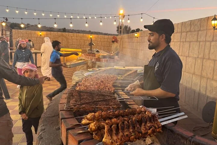 Dubai Desert Safari, sand boarding , BBQ dinner & Entertainment