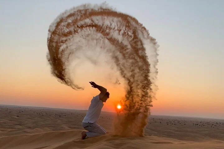 Dubai Desert Safari, sand boarding , BBQ dinner & Entertainment