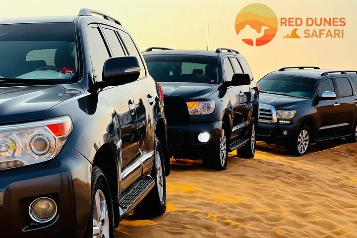 Dubai desert safari with 4x4 Dune Bashing,Camel Ride sand board