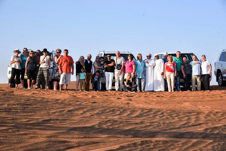 Dubai Desert Safari with BBQ and 4WD Land Cruiser Dune Bashing