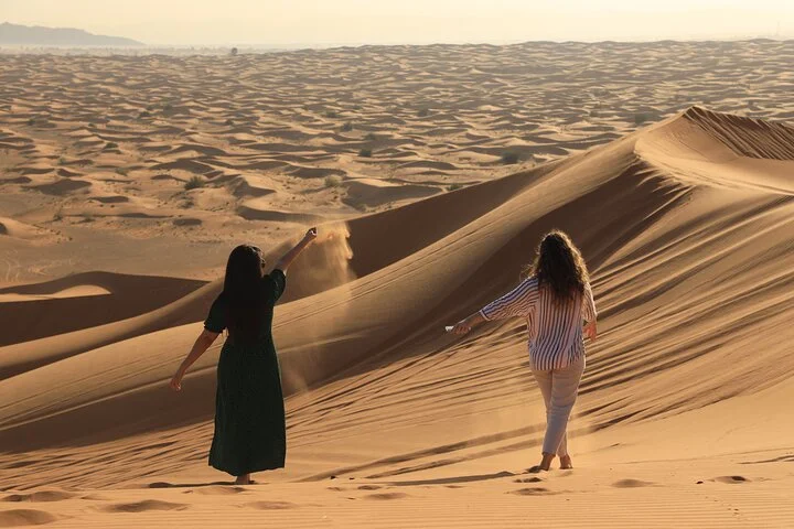 Dubai Desert Safari with BBQ, Camel Ride, Sand Board, Live Shows