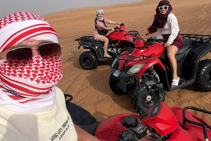 Dubai Desert Safari with BBQ, Camel Ride, Sand Board, Live Shows