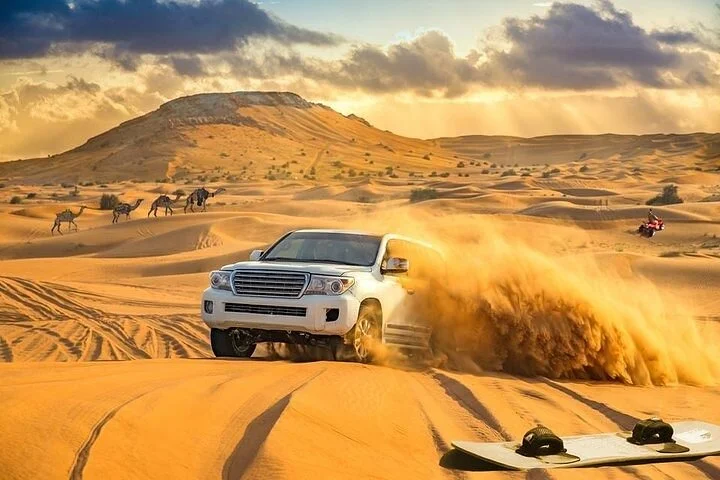 Dubai Desert Safari with BBQ Dinner in red sand