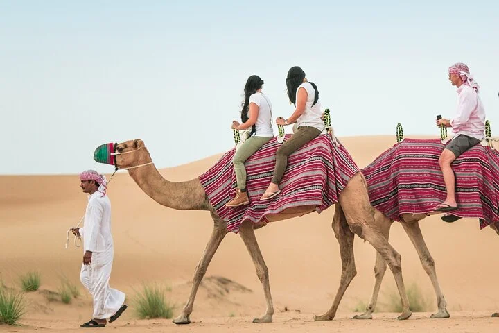Dubai Desert Safari with Dinner, Dune Bashing and Camel Riding