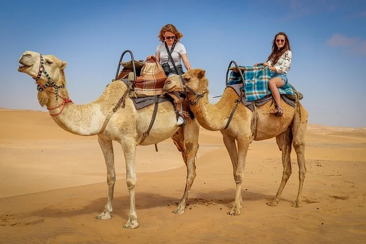 Dubai Dune Buggy Safari with Sandboarding, Camel Ride and Dinner