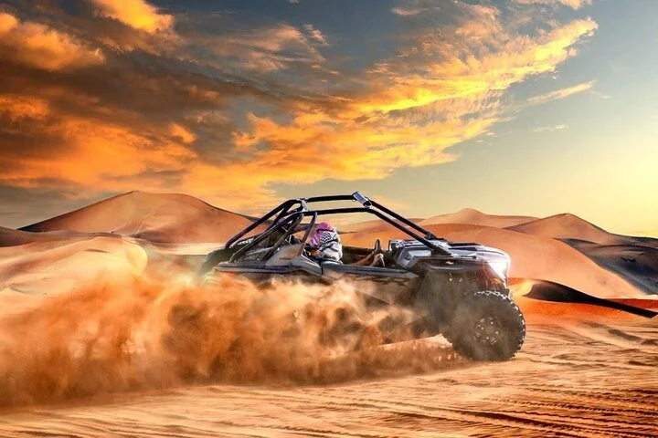 Dubai Dune Buggy & VIP Desert Safari with BBQ Dinner