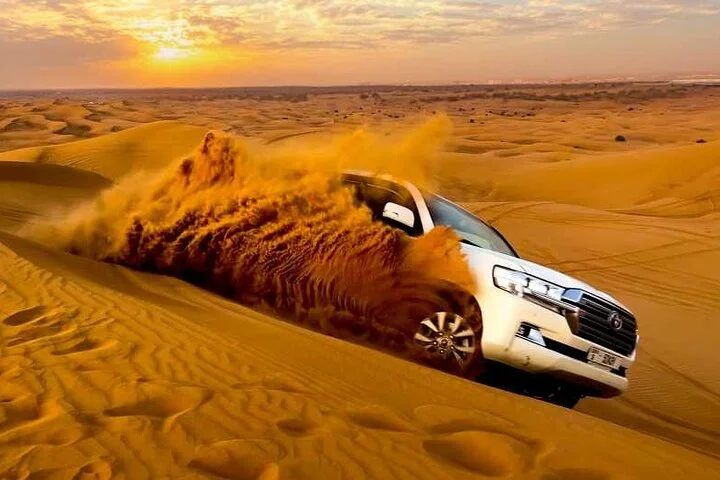 Dubai Evening Desert Safari Dune Bashing, BBQ Dinner & Live Shows