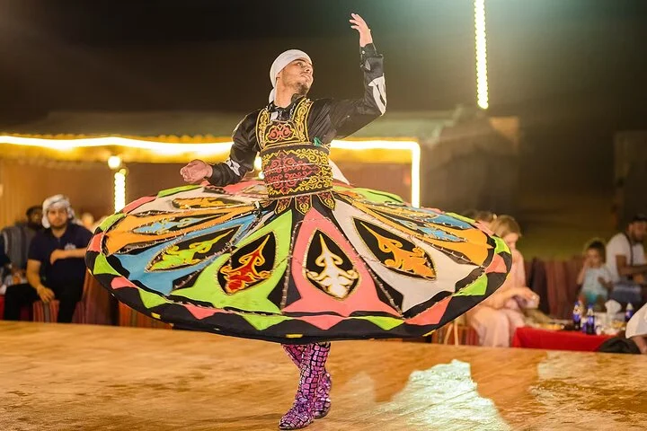 Dubai Evening Desert Safari Dune Bashing, BBQ Dinner & Live Shows