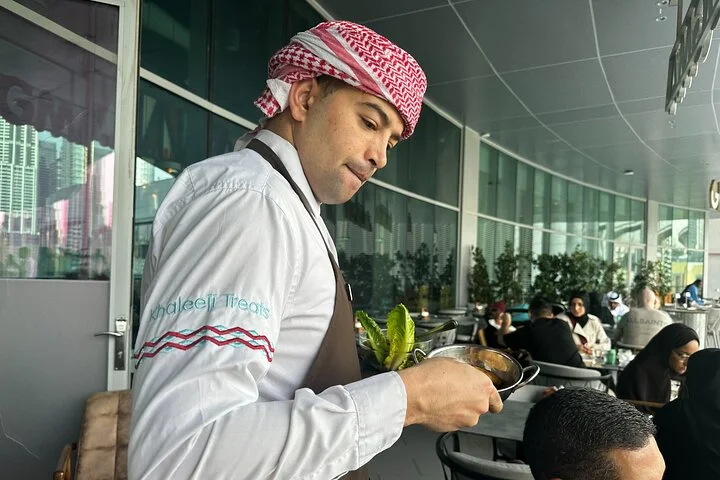 Dubai Food Tour with Access to Burj Khalifa Bar & 6 Food Tastings