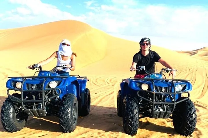Dubai Long Self-Drive Quadbike with Camel and Falcon