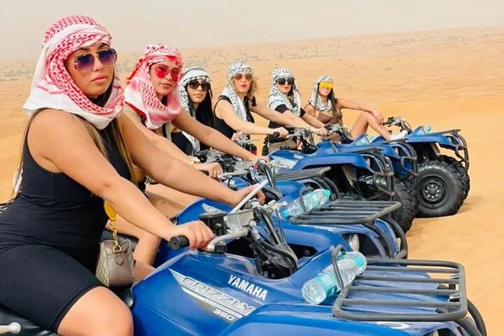 Dubai Long Self-Drive Quadbike with Camel and Falcon