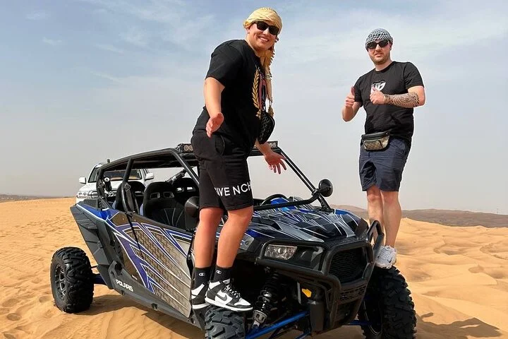 Dubai Morning 4 Seater Buggy Tour Sand Boarding & Camel ride