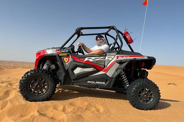 Dubai Morning 4 Seater Buggy Tour Sand Boarding & Camel ride