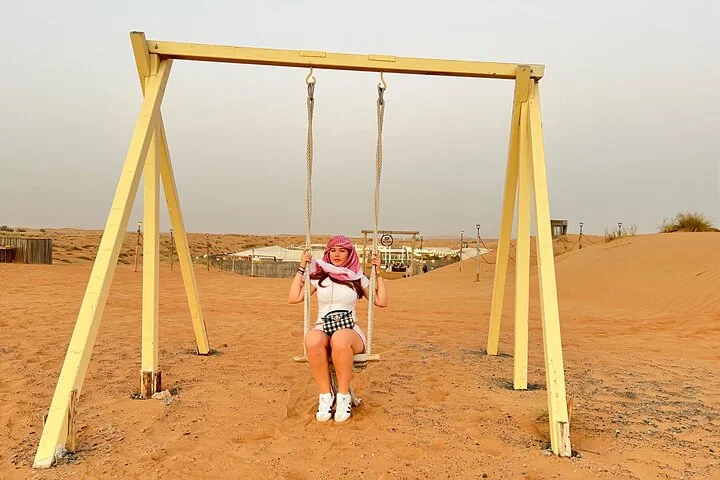 Dubai Morning Desert Red Dune Safari with Quad Bike & camel