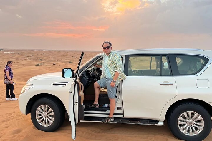 Dubai Morning Desert Red Dune Safari with Quad Bike & camel