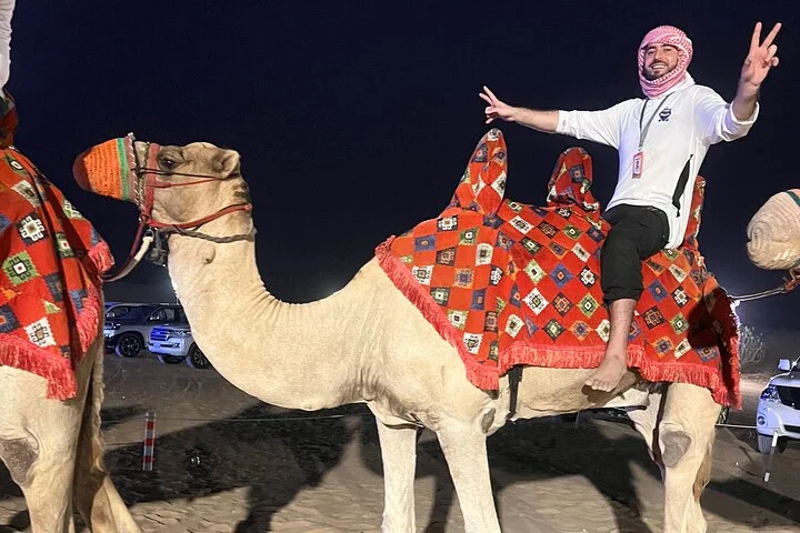 Dubai Morning Desert Red Dune Safari with Quad Bike & camel