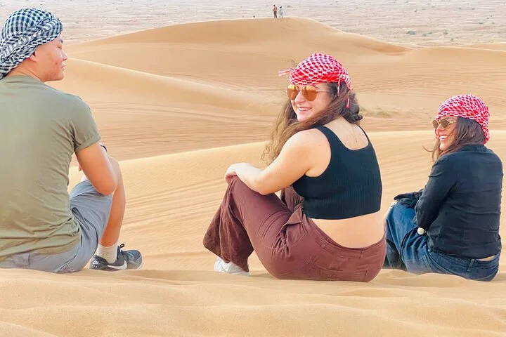 Dubai Morning Desert Red Dune Safari with Quad Bike & camel