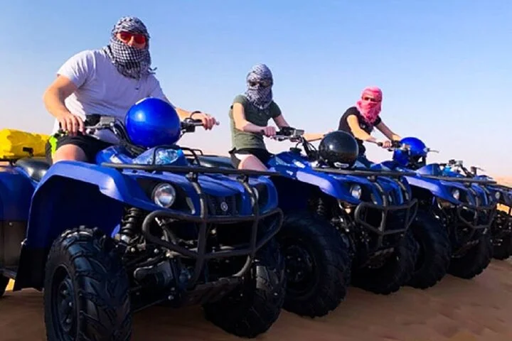 Dubai: Morning Safari 4x4 Red Dunes Pick/drop Quad Camel Sandsurf
