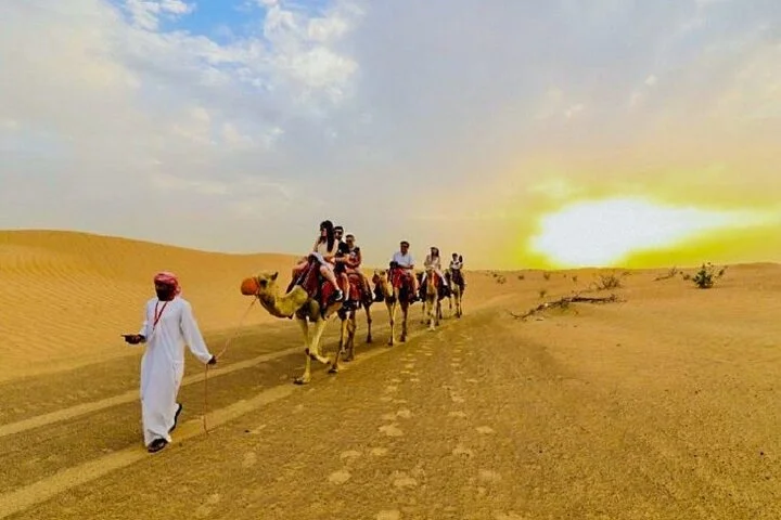 Dubai: Morning Safari 4x4 Red Dunes Pick/drop Quad Camel Sandsurf