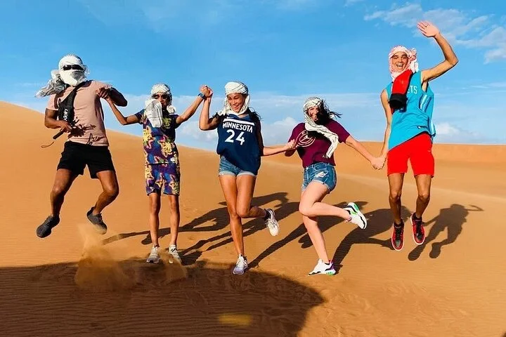 Dubai: Morning Safari 4x4 Red Dunes Pick/drop Quad Camel Sandsurf