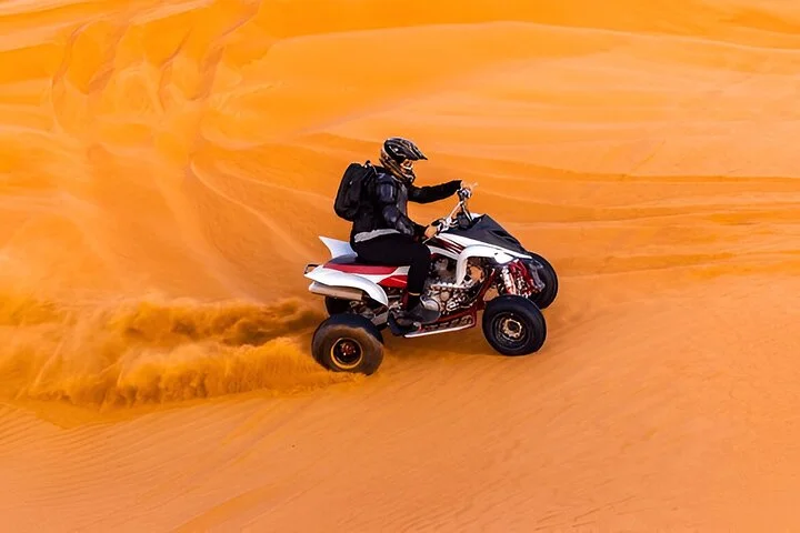 Dubai: Morning Safari with Quad Camel 4x4 Dune Drive Pick/Drop