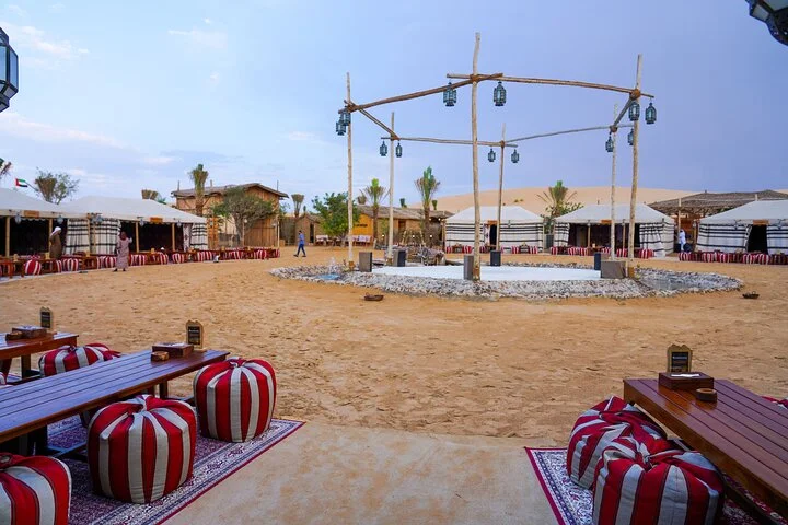 Dubai Premium Red Dunes Safari, Camels & 5* BBQ at Al Khayma Camp