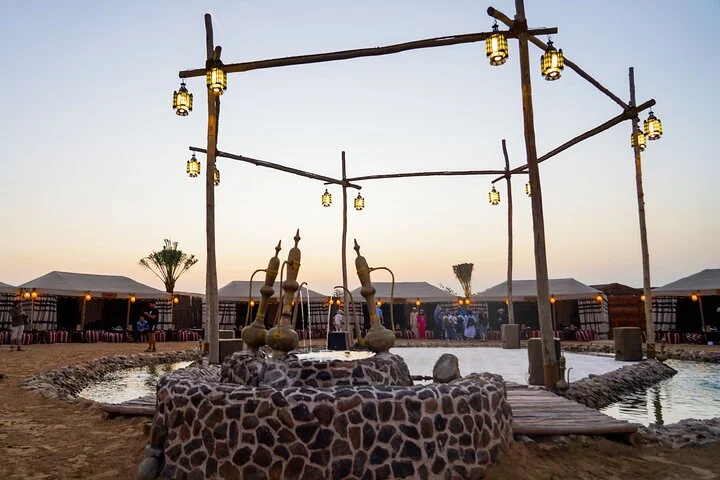 Dubai Premium Red Dunes Safari, Camels & 5* BBQ at Al Khayma Camp