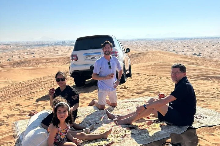 Dubai Private Family Desert Adventure Dinner, Camel, and Show