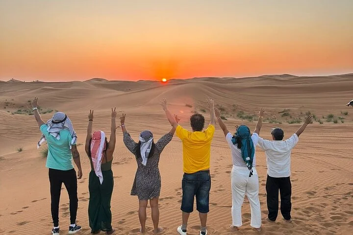 Dubai Private Family Desert Adventure Dinner, Camel, and Show