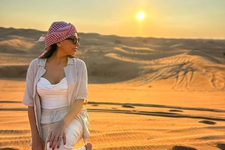 Dubai Private Family Desert Adventure Dinner, Camel, and Show