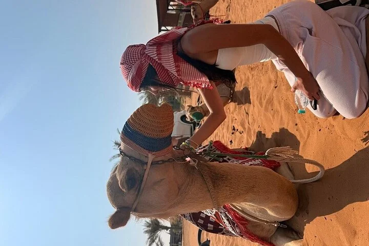 Dubai Private Family Desert Adventure Dinner, Camel, and Show