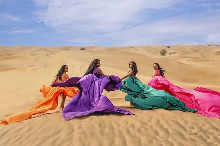 Dubai Private Flying Dress Photoshoot with Transportation