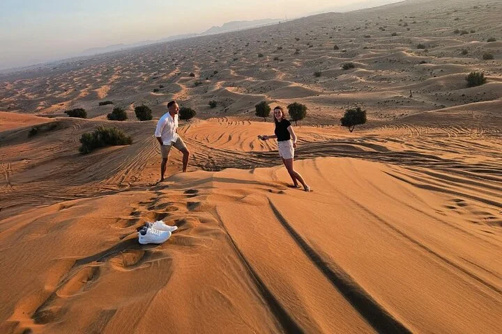 Dubai Private Morning Desert Safari: Camel Ride & Sandboarding