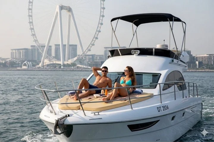 Dubai Private Yacht Cruise boat tour with Optional BBQ