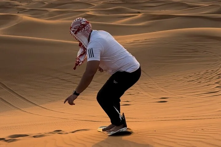 Dubai Red Desert Safari on Private 4x4, Sand Boarding, Camel 4hrs