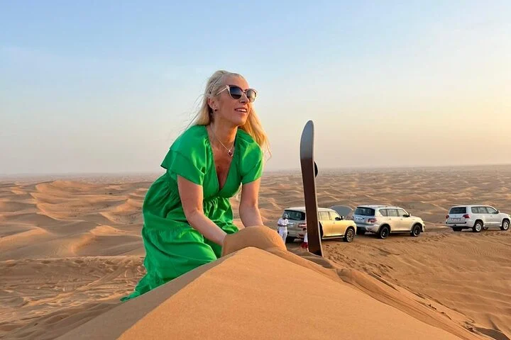 Dubai Red Desert Safari on Private 4x4, Sand Boarding, Camel 4hrs